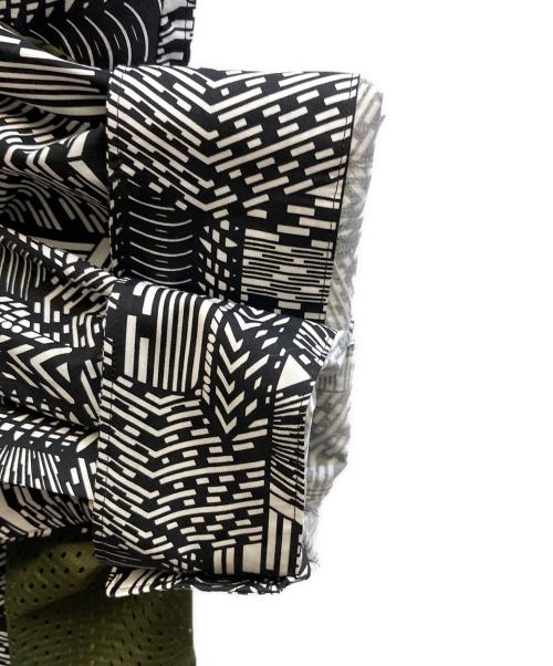 COMME des GARCONS HOMME DEUX（コムデギャルソン オム ドゥ）COMME des GARCONS HOMME DEUX (コムデギャルソン オム ドゥ) メッシュ切替総柄シャツ ブラック サイズ:Mの古着・服飾アイテム