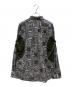 COMME des GARCONS HOMME DEUX (コムデギャルソン オム ドゥ) メッシュ切替総柄シャツ ブラック サイズ:M：20000円