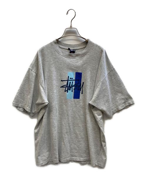 stussy（ステューシー）stussy (ステューシー) プリントTシャツ グレー サイズ:Mの古着・服飾アイテム