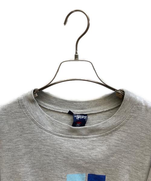 stussy（ステューシー）stussy (ステューシー) プリントTシャツ グレー サイズ:Mの古着・服飾アイテム