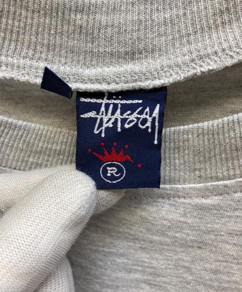stussy（ステューシー）stussy (ステューシー) プリントTシャツ グレー サイズ:Mの古着・服飾アイテム
