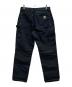 CarHartt (カーハート) DOUBLE-FRONT WORK DUNGAREE ブラック サイズ:34×32：13000円