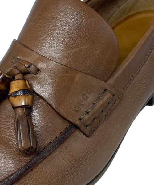 GUCCI（グッチ）GUCCI (グッチ) タッセルローファー ベージュ サイズ:39 1/2の古着・服飾アイテム