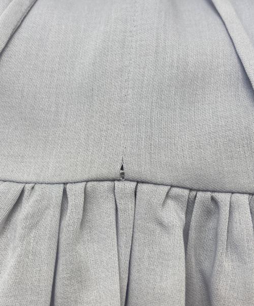 anuans（アニュアンス）anuans (アニュアンス) ギャザーテントフレアブラウス ブルー サイズ:Fの古着・服飾アイテム