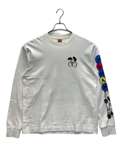 HUMAN MADE（ヒューマンメイド）HUMAN MADE (ヒューマンメイド) VERDY (ヴェルディ) ロングスリーブカットソー ホワイト サイズ:Mの古着・服飾アイテム