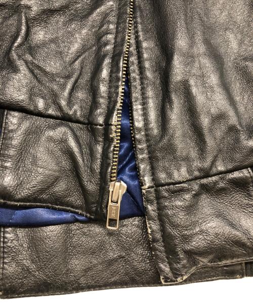 NFL（エヌエフエル）NFL (エヌエフエル) レザースタジャン ネイビー サイズ:XXLの古着・服飾アイテム