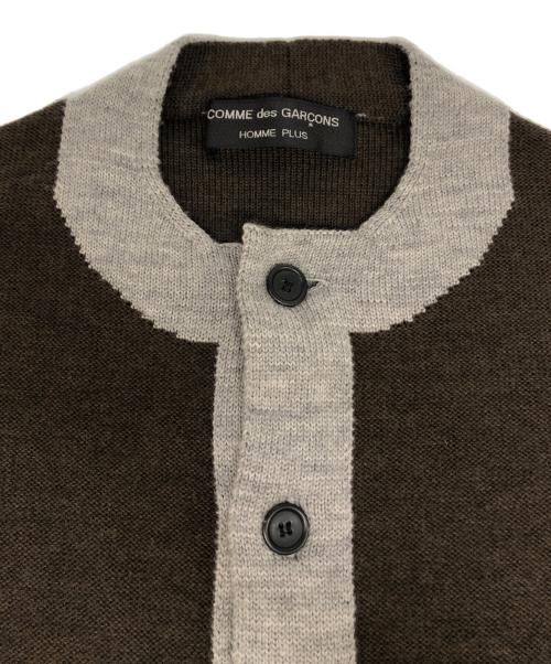 COMME des GARCONS HOMME PLUS（コムデギャルソンオムプリュス）COMME des GARCONS HOMME PLUS (コムデギャルソンオムプリュス) ニットカーディガン ブラウン サイズ:-の古着・服飾アイテム