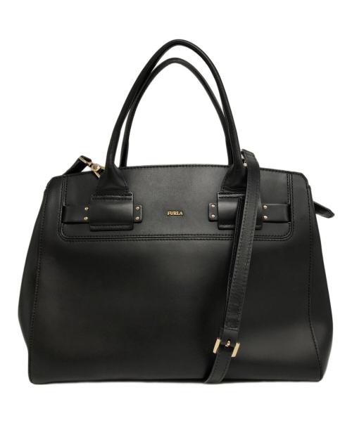 FURLA（フルラ）FURLA (フルラ) 2WAYトートバッグ ブラックの古着・服飾アイテム