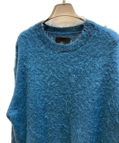 YOKE（ヨーク）YOKE (ヨーク) BRUSHED MOHAIR SWEATER ブルー サイズ:3の古着・服飾アイテム