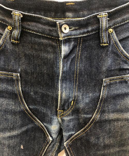 IRON HEART（アイアンハート）IRON HEART (アイアンハート) 21ozダブルニーロガーデニムパンツ インディゴ サイズ:-の古着・服飾アイテム