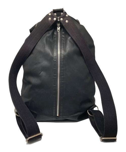 ADDICT CLOTHES（アディクト クローズ）ADDICT CLOTHES (アディクト クローズ) vasco (バスコ) レザーアーミーバックパック ブラックの古着・服飾アイテム