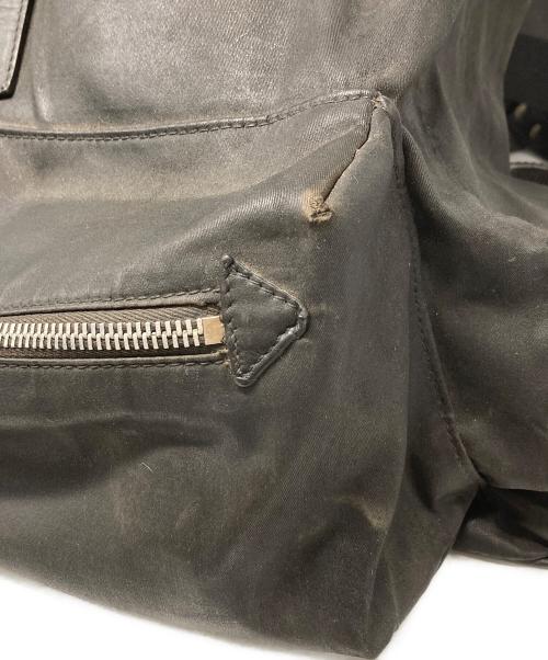 ADDICT CLOTHES（アディクト クローズ）ADDICT CLOTHES (アディクト クローズ) vasco (バスコ) レザーアーミーバックパック ブラックの古着・服飾アイテム