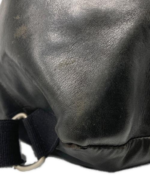 ADDICT CLOTHES（アディクト クローズ）ADDICT CLOTHES (アディクト クローズ) vasco (バスコ) レザーアーミーバックパック ブラックの古着・服飾アイテム