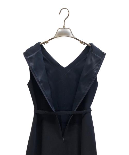 ANAYI（アナイ）ANAYI (アナイ) ストレッチクロスベルト付きワンピース ネイビー サイズ:36の古着・服飾アイテム
