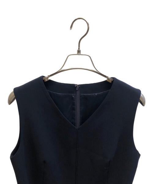 ANAYI（アナイ）ANAYI (アナイ) ストレッチクロスベルト付きワンピース ネイビー サイズ:36の古着・服飾アイテム