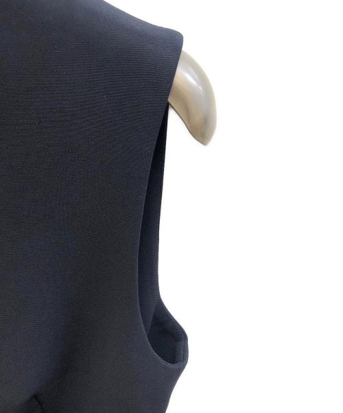 ANAYI（アナイ）ANAYI (アナイ) ストレッチクロスベルト付きワンピース ネイビー サイズ:36の古着・服飾アイテム