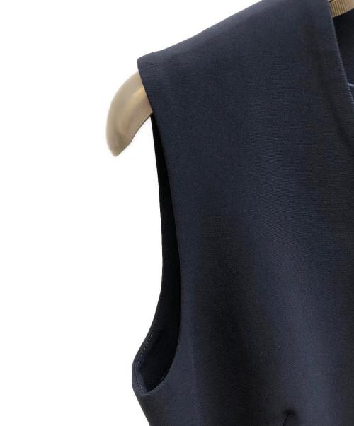 ANAYI（アナイ）ANAYI (アナイ) ストレッチクロスベルト付きワンピース ネイビー サイズ:36の古着・服飾アイテム