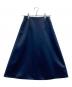 BORDERS at BALCONY（ボーダーズアットバルコニー）の古着「SATIN FLARE SKIR」｜ネイビー