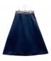 BORDERS at BALCONY (ボーダーズアットバルコニー) SATIN FLARE SKIR ネイビー サイズ:36 未使用品：15000円