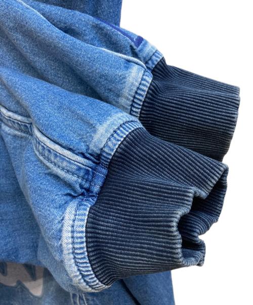 DIESEL（ディーゼル）DIESEL (ディーゼル) 刺繍デニムスカジャン インディゴ サイズ:Mの古着・服飾アイテム