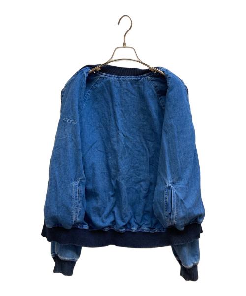 DIESEL（ディーゼル）DIESEL (ディーゼル) 刺繍デニムスカジャン インディゴ サイズ:Mの古着・服飾アイテム