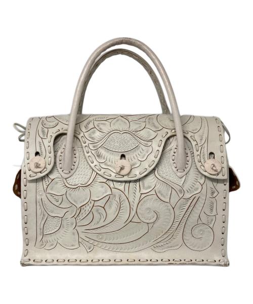 Carving Tribes（カービングトライブス）Carving Tribes (カービングトライブス) トートバッグ ホワイトの古着・服飾アイテム