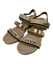 LANVIN（ランバン）の古着「プラットフォームサンダル」｜ベージュ