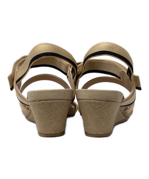 LANVIN（ランバン）LANVIN (ライバン) プラットフォームサンダル ベージュ サイズ:25 1/2の古着・服飾アイテム