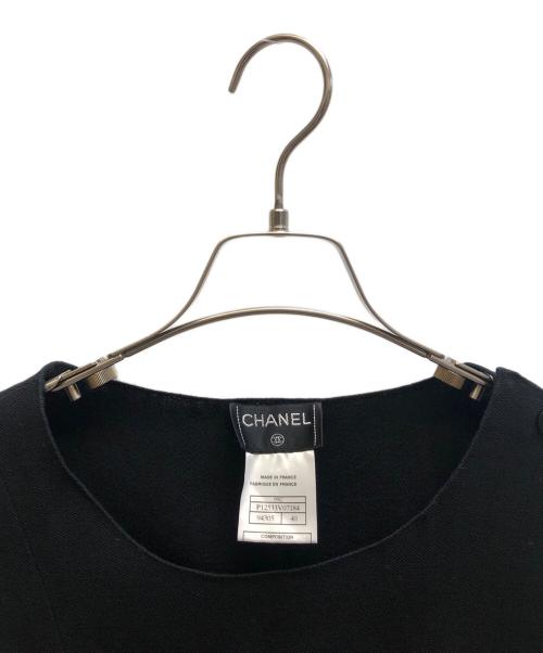 CHANEL（シャネル）CHANEL (シャネル) ココマークボタンウールニットベスト ブラック サイズ:40の古着・服飾アイテム