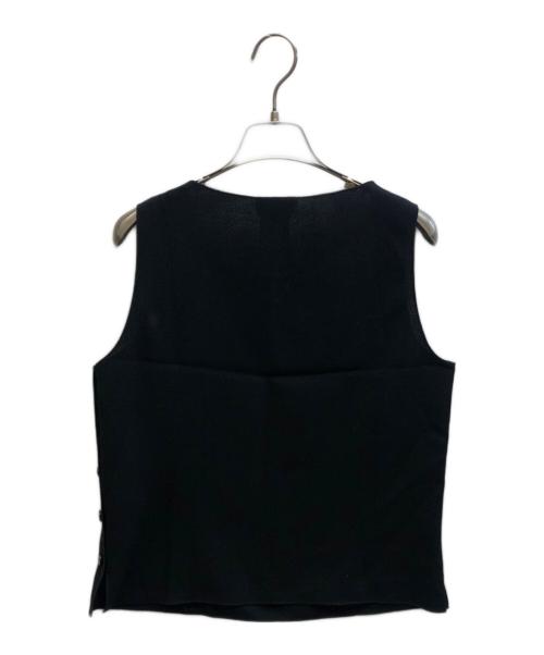 CHANEL（シャネル）CHANEL (シャネル) ココマークボタンウールニットベスト ブラック サイズ:40の古着・服飾アイテム