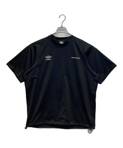 UMBRO（アンブロ）UMBRO (アンブロ) PUBLUX (パブリュクス) ワンポイントロゴ ドローコードTシャツ ブラック サイズ:Lの古着・服飾アイテム