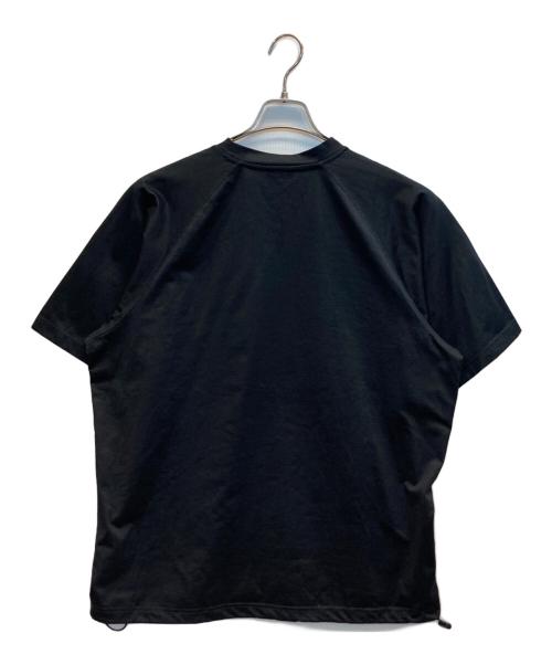 UMBRO（アンブロ）UMBRO (アンブロ) PUBLUX (パブリュクス) ワンポイントロゴ ドローコードTシャツ ブラック サイズ:Lの古着・服飾アイテム