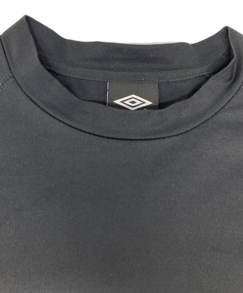 UMBRO（アンブロ）UMBRO (アンブロ) PUBLUX (パブリュクス) ワンポイントロゴ ドローコードTシャツ ブラック サイズ:Lの古着・服飾アイテム