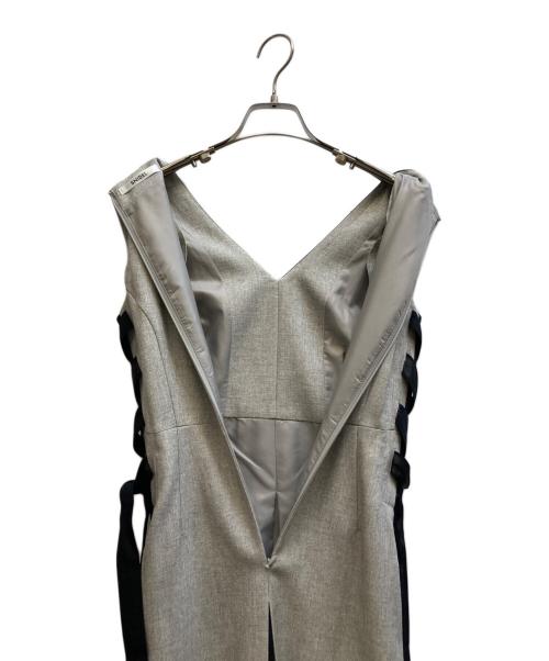 Snidel（スナイデル）Snidel (スナイデル) サイドプリーツバイカラーワンピ グレー サイズ:00 未使用品の古着・服飾アイテム