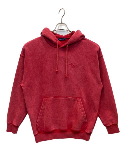 NAUTICA（ノーティカ）NAUTICA (ノーティカ) プルオーバーパーカー レッド サイズ:Mの古着・服飾アイテム