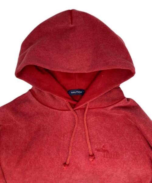 NAUTICA（ノーティカ）NAUTICA (ノーティカ) プルオーバーパーカー レッド サイズ:Mの古着・服飾アイテム