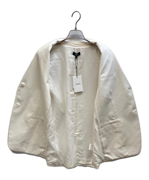 theory（セオリー）theory (セオリー) ツイルベストジレスリーブレスジャケット アイボリー サイズ:P/S 未使用品の古着・服飾アイテム