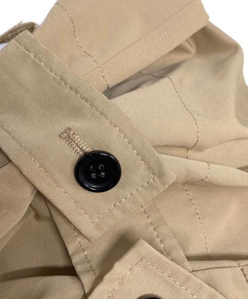 myne（マイン）myne (マイン) フード付きトレンチコート ベージュ サイズ:Freeの古着・服飾アイテム