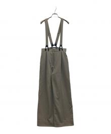 CLANE（クラネ）の古着「Suspender Wide Pants」｜グレー