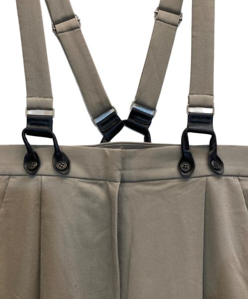 CLANE（クラネ）CLANE (クラネ) Suspender Wide Pants グレー サイズ:1の古着・服飾アイテム