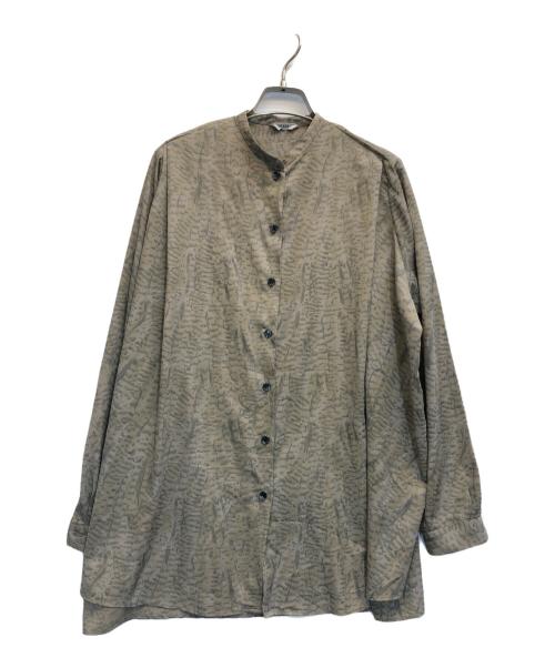 CLANE（クラネ）CLANE (クラネ) PYTHON OVER STAND SHIRT グレー サイズ:1の古着・服飾アイテム