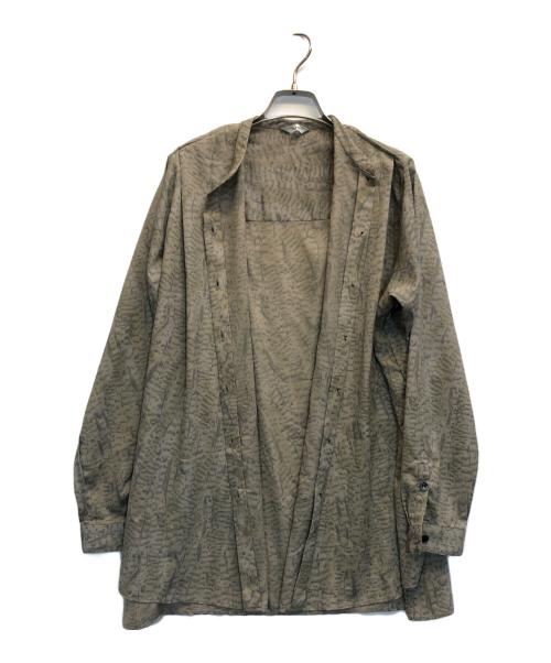CLANE（クラネ）CLANE (クラネ) PYTHON OVER STAND SHIRT グレー サイズ:1の古着・服飾アイテム