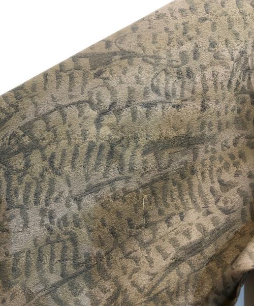 CLANE（クラネ）CLANE (クラネ) PYTHON OVER STAND SHIRT グレー サイズ:1の古着・服飾アイテム