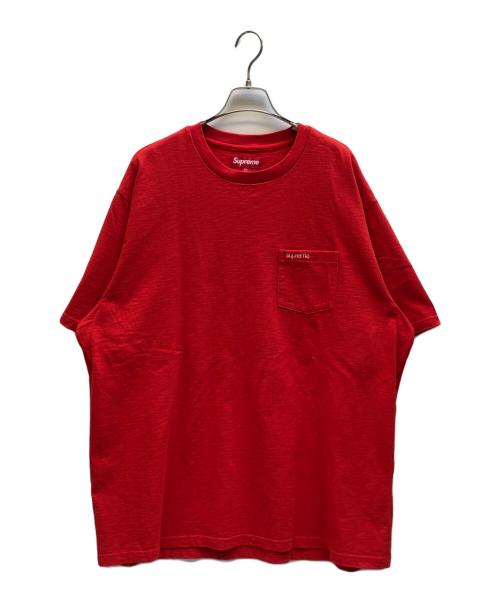 SUPREME（シュプリーム）Supreme (シュプリーム) POCKET TEE レッド サイズ:XXLの古着・服飾アイテム