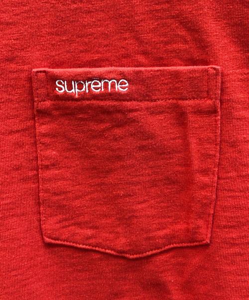 SUPREME（シュプリーム）Supreme (シュプリーム) POCKET TEE レッド サイズ:XXLの古着・服飾アイテム