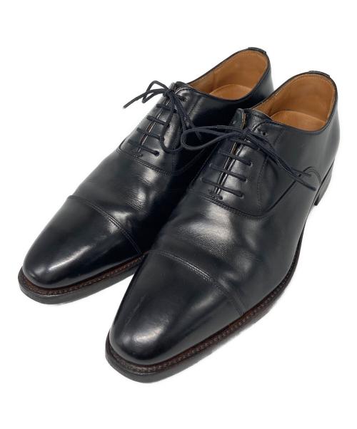 SCOTCH GRAIN（スコッチグレイン）SCOTCH GRAIN (スコッチグレイン) ストレートチップシューズ ブラック サイズ:24cmの古着・服飾アイテム