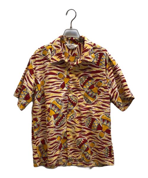 Star OF HOLLYWOOD（スターオブハリウッド）STAR OF HOLLYWOOD (スターオブハリウッド) ドビーコットンオープンシャツ レッド サイズ:Lの古着・服飾アイテム