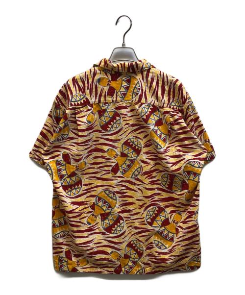 Star OF HOLLYWOOD（スターオブハリウッド）STAR OF HOLLYWOOD (スターオブハリウッド) ドビーコットンオープンシャツ レッド サイズ:Lの古着・服飾アイテム