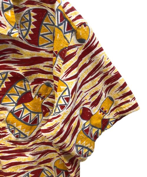 Star OF HOLLYWOOD（スターオブハリウッド）STAR OF HOLLYWOOD (スターオブハリウッド) ドビーコットンオープンシャツ レッド サイズ:Lの古着・服飾アイテム