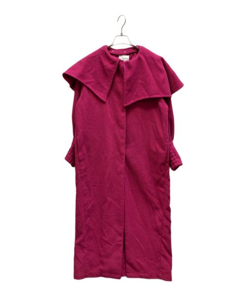 Ameri（アメリ）Ameri (アメリ) 2WAY CAPE PUFF SLEEVE COAT ピンク サイズ:Mの古着・服飾アイテム